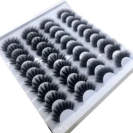 style: A - NEW 20 Pairs 8-25mm Fake Eyelashes 100 Mink Eyelashes Mink