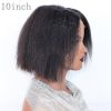 Size: 10inch - Kinky Straight Front Human Hair wigs