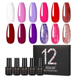 Color: H Pack - Fluorescent color nail polish set 12 bottles