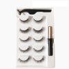 Color: 8style, style: Five pairs set with a single - Five Pairs Of Magnetic Eyeliner Eyelashes Set