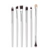 Color: White 6pcs - 6PCS eye makeup cosmetics 2021 Brushes Set for Eyeshadow eyebrow lip eyeliner brush beauty make up tools