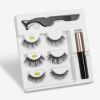 format: 3PC Mixed F - A Pair Of False Eyelashes With Magnets In Fashion