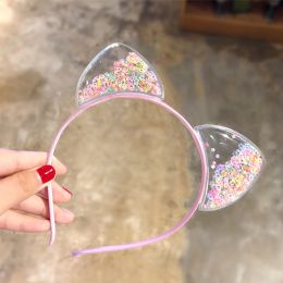 Color: Transparent, style: A - Cute cat ear headband