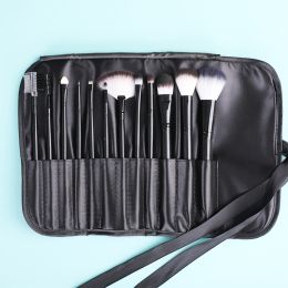 Color: Black x12 - Beginner makeup brush set