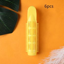 Color: Yellow, quantity: Q6pcs - Bangs Styling Hair Blowing Root Clip