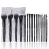 Color: Black, Quantity: Q15pcs - ZOREYA15 makeup brush tool set