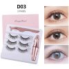 format: Set3 - Natural Long Lasting Magnetic Liquid Eyeliner & Magnetic False Eyelashes & Tweezer Set Make up Set