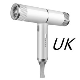 Color: White, Electrical outlet: UK-Color box, style:  - New Concept Hair Dryer Household Hair Dryer