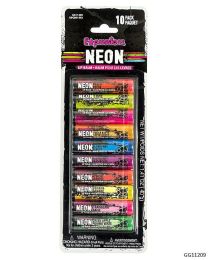 . Case of [48] Neon Lip Balms - 10 Pack, Fruit-flavored .