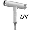 Color: Silver, Electrical outlet: UK-Color box, style:  - New Concept Hair Dryer Household Hair Dryer